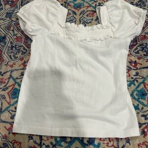 Janie and Jack White Ruffled Kids Blouse